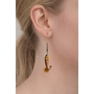 Built Like Tackle – Handmade Lure Earrings (Nickel-Free, One of a Kind)